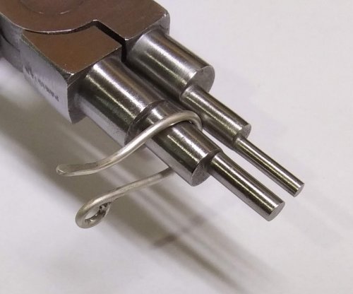 Judy Larson's Traditional Southwest Style Hook Closures  - , Findings & Components, Toggles & Clasps, Earwire & Headpin, Dapping, Dapping Jewelry, Forging, Forging Jewelry, Jewelry Forging, Butane Torch, Soldering, Solder, Use Step 4 of the 6-step barrel pliers